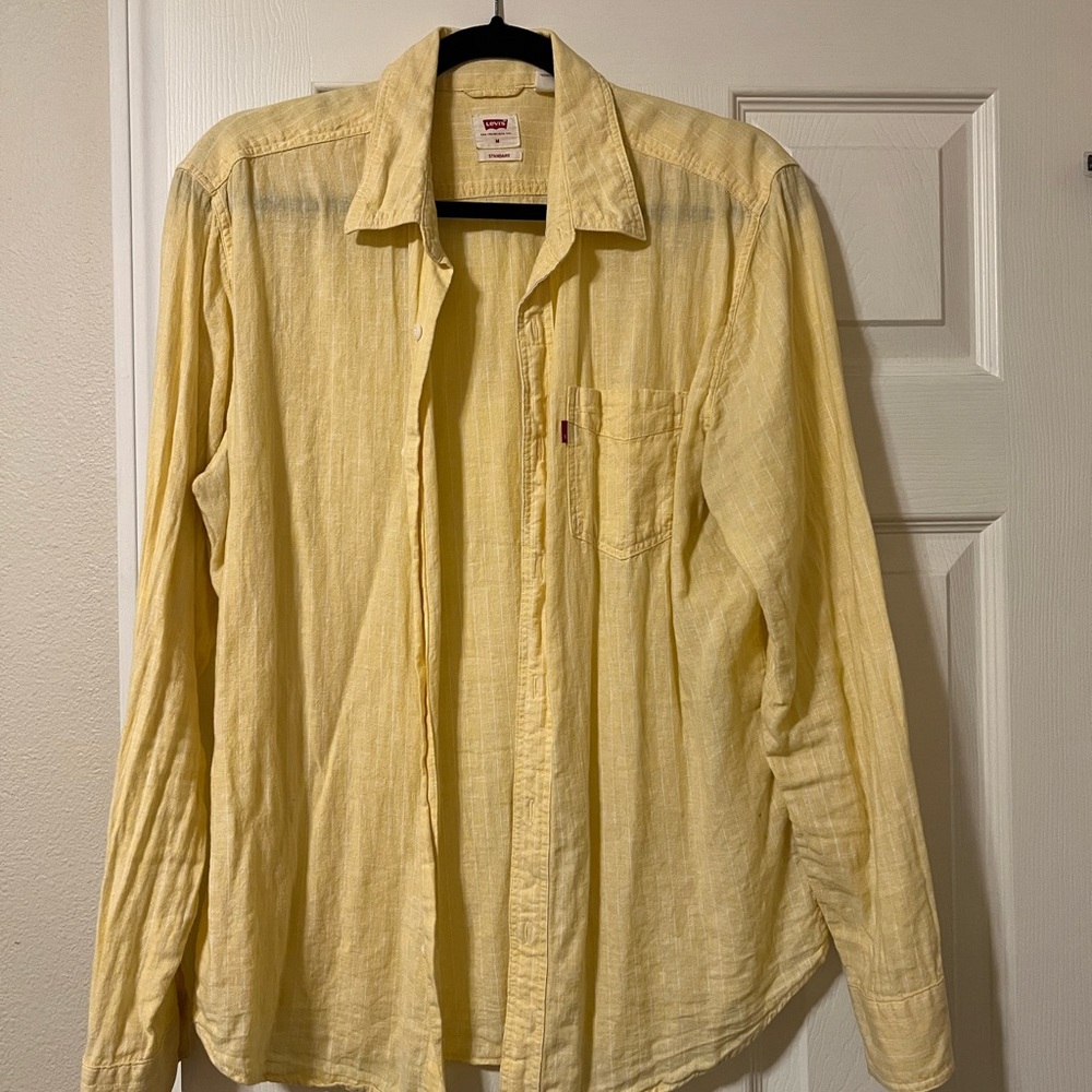 Levi's Light Yellow Casual Shirt
